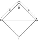 Rhombus with angles marked